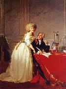 Jacques-Louis David Portrait of Monsieur Lavoisier and His Wife oil painting